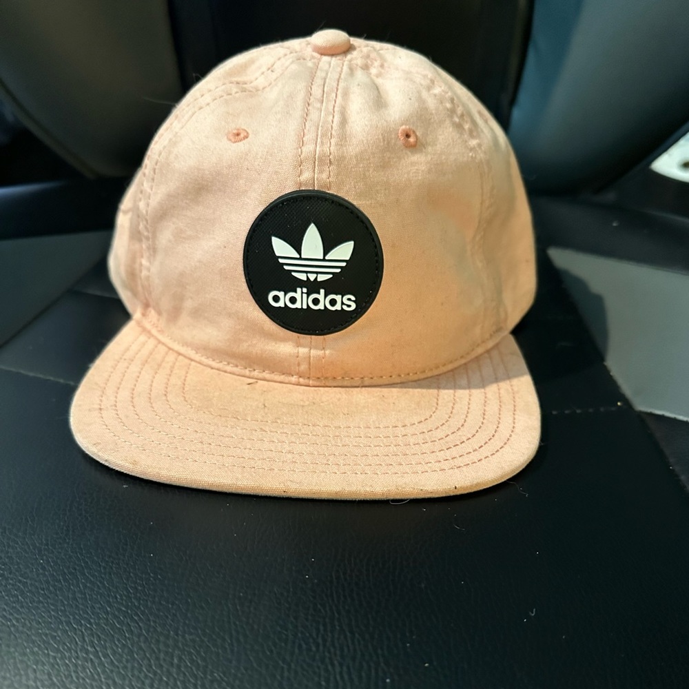 Coral Adidas Flat Brim Hat